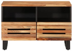 tömör akácfa TV-szekrény 70 x 34 x 46 cm