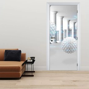 Fotótapéta ajtóra - Absztrakció antik stílusban (95x205cm)