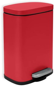 Piros acél pedálos szemetes 5 l Akira – Spirella