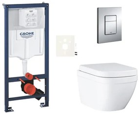 Fali WC szett világos falra / falra szerelhető Grohe Euro Ceramic SIKOGRSEUE SIKOGRSEUE