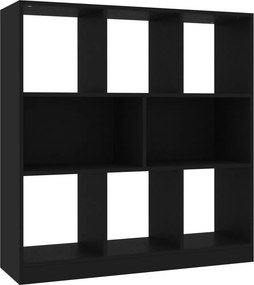 vidaXL fekete szerelt fa könyvszekrény 97,5 x 29,5 x 100 cm