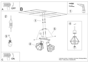 Sollux SL.1103 - Spotlámpa ARTEMIS 2xE14/40W/230V fehér