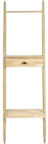 Natúr színű tölgyfa polcos állvány 30x170 cm Ebern – Villa Collection