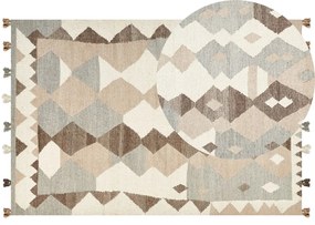 Színes kilim gyapjúszőnyeg 200 x 300 cm ARALEZ Beliani