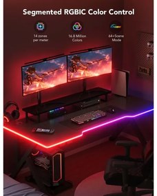 Govee - Neon LED asztali háttérvilágítás 3m RGBIC Wi-Fi