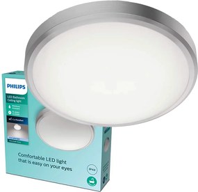 Mennyezeti lámpa Led fürdőszobai lámpa 17W 1700lm 4000K IP44 nikkel Philips