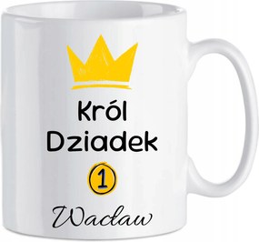 Kerámia bögre Cool Ajándék Nagypapának Király Nagypapa Első Név