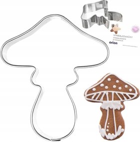 Muchomor lyukasztó forma mézeskalács keksz lyukasztó
