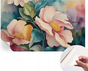 Modern öntapadós fotótapéta Mosható Virágos elegancia 416x254 cm