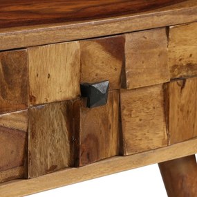 Tömör rózsafa dohányzóasztal mézszínű felülettel 110x50x37 cm