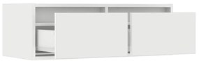 TV szekrény LED világítással fehér 75x35,5x25 cm
