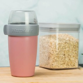 Westmark kétrészes uszonnás doboz, 700 ml, rózsaszín, S