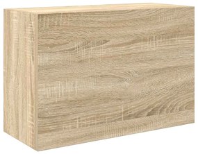 sonoma tölgyszínű szerelt fa fali fürdőszobaszekrény 60x25x40cm