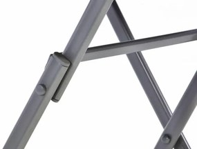 GARTHEN Kerti erkély szék és asztal készlet fekete