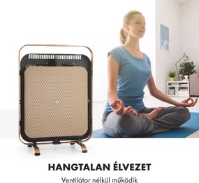 Klarstein HeatPal Marble Blackline, Infravörös hősugárzó, 1300 W, márvány, alumínium