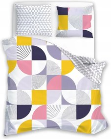 Modern Ágyneműhuzat Szatén Pamut Geometria Mozaik 220x200