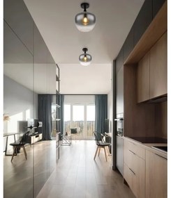 Globo 15548D - Mennyezeti lámpa MAXY 1xE27/40W/230V füstszínű