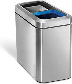 simplehuman Recycler Nyitott Hulladékgyűjtő kosár 20 l Kétrekeszes
