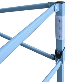 fehér acél összecsukható rendezvénysátor 280x410x315 cm