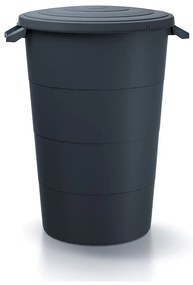 Kerti műanyag tartály füllel, 80 l, antracit