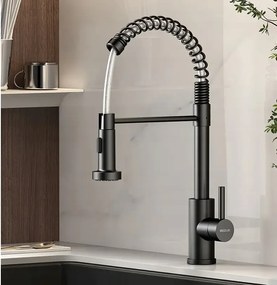 Konyhai Csaptelep Fekete Álló Konyhai Csaptelep Többfunkciós Kifolyócsővel T20