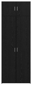 Tárolószekrény Musta tammi 80 x 41 x 225 cm Faanyag