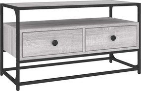vidaXL szürke sonoma színű szerelt fa TV-szekrény 80x35x45 cm