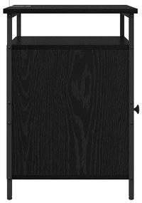 vidaXL Éjjeliszekrény 2 pcs Musta tammi 40 x 42 x 60 cm Faanyag