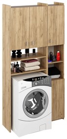 MIRALI szekrény mosógép fölé, artisan tölgy