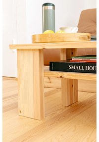 Natúr színű borovi fenyő dohányzóasztal 45x68 cm Japan – Karup Design