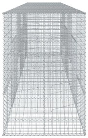 horganyzott vas gabion kosár fedéllel 600 x 100 x 150 cm