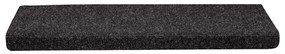 öntapadós lépcsőszőnyegek 30 db 65 x 21 x 4 cm fekete téglalap alakú széllel