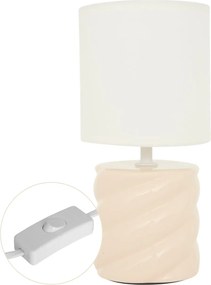 Éjjeli lámpa 27 cm Elefántcsont Krém dekoratív pasztell szekrény