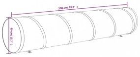 kék poliészter kutyaalagút Ø40 x 200 cm