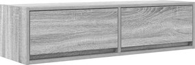 vidaXL TV szekrény fiókkal Szürke sonoma 100 x 31 x 25,5 cm Faanyag