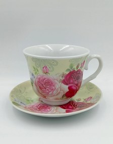 Kávéscsésze porcelán szett csészealjjal ajándék doboz