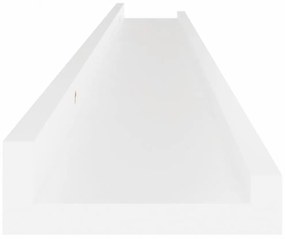 4 db fehér fali polc 100 x 9 x 3 cm