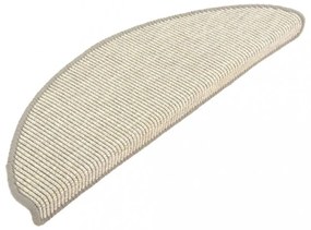 15 db ezüst színű, félkör alakú lépcsőszőnyeg 65 x 21 x 4 cm