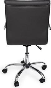 Sötétszürke bőrutánzat irodai szék Perth – Yes Everyday