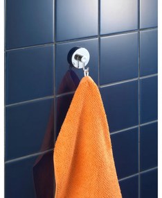 WENKO Vacuum-Loc® 2 db Fürdőszobai fogas, fúrás és csavarozás nélkül, 5 x 6 x 6.7 cm, ABS, ezüstszín