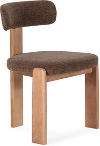 Barna kárpitozott étkezőszék szett 2 db-os Nadia – MOME