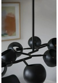 Fekete függőlámpa fém búrával Edgar – Markslöjd