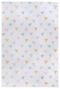 Fehér gyerek szőnyeg 160x235 cm Hearts – Hanse Home