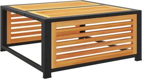 vidaXL tömör akácfa kerti asztal 68 x 68 x 30 cm