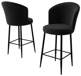 Fora Black bárszék szett, 6 db, 6 db