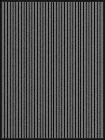 vidaXL Ajtószőnyeg Fekete 80 x 120 cm Polipropilén