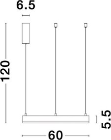 NOVA LUCE MOTIF 9190640 arany LED függeszték – modern kör alakú design lámpa dimmelhető kivitelben