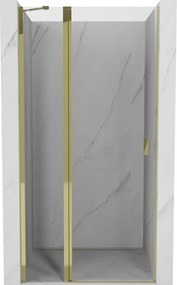 Mexen Mist nyitható zuhanyajtó 115 cm, átlátszó, arany - 8A4-115-000-50-00