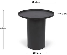 Fém kerek tárolóasztal ø 45 cm Fleksa – Kave Home