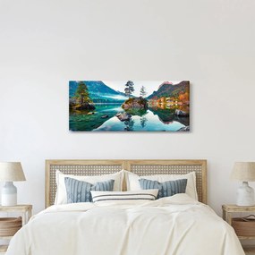 Kép - Lake Hintersee, Bajor - Alpok, Ausztria (120x50 cm)